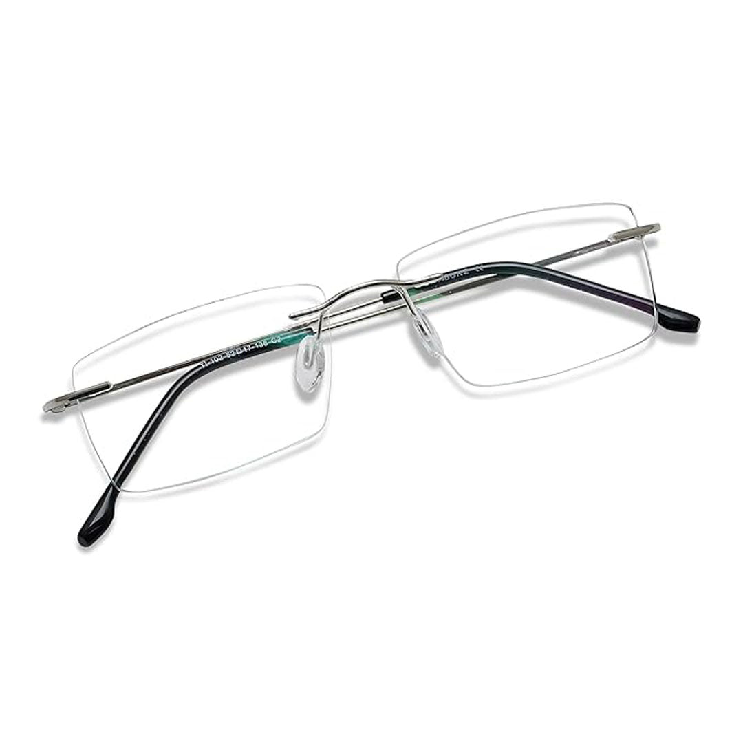 OneStopVision® Rimless Zero Power Blue Light Filter Computer Glasses