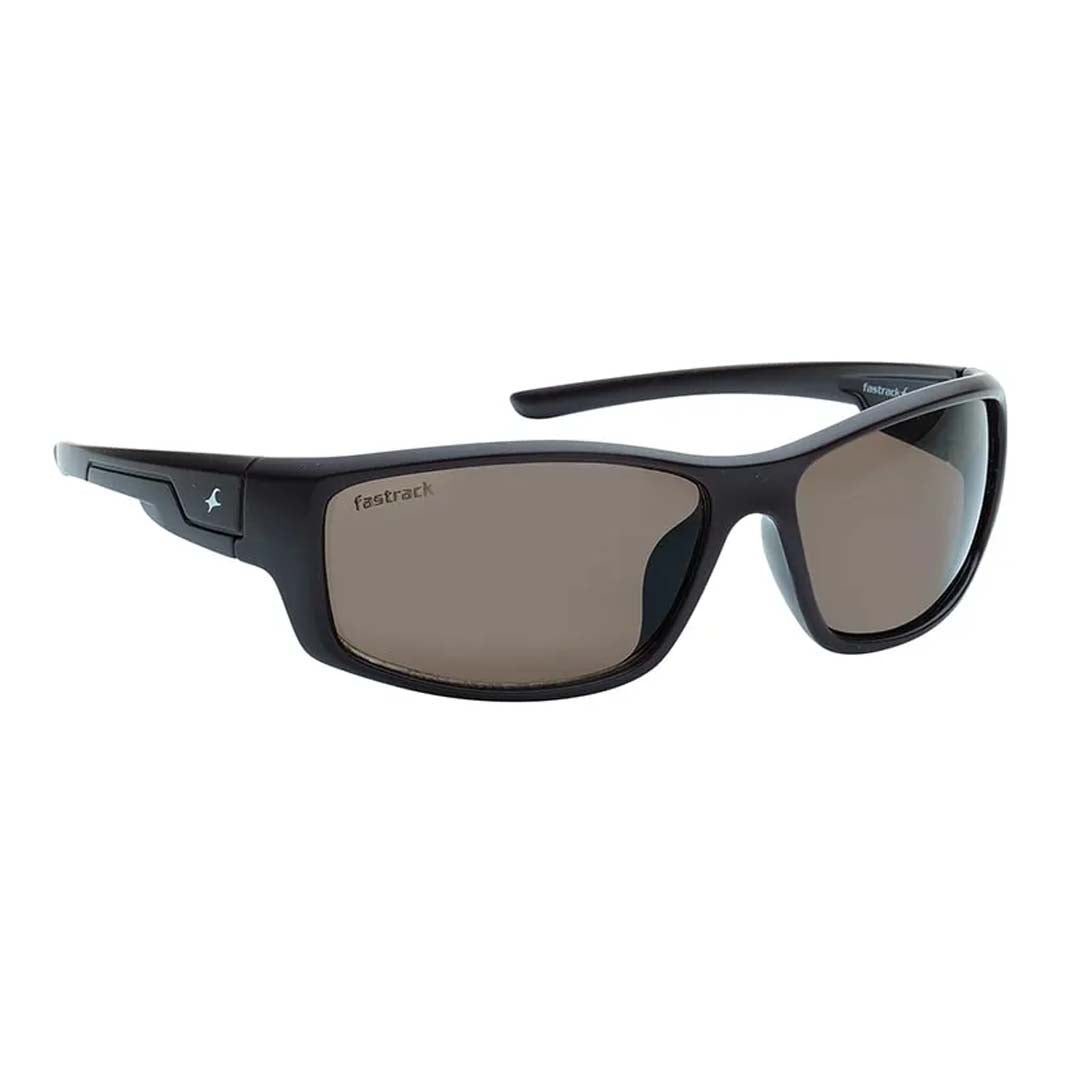 FASTRACK (P427BR10V) Black Wraparound Sunglasses