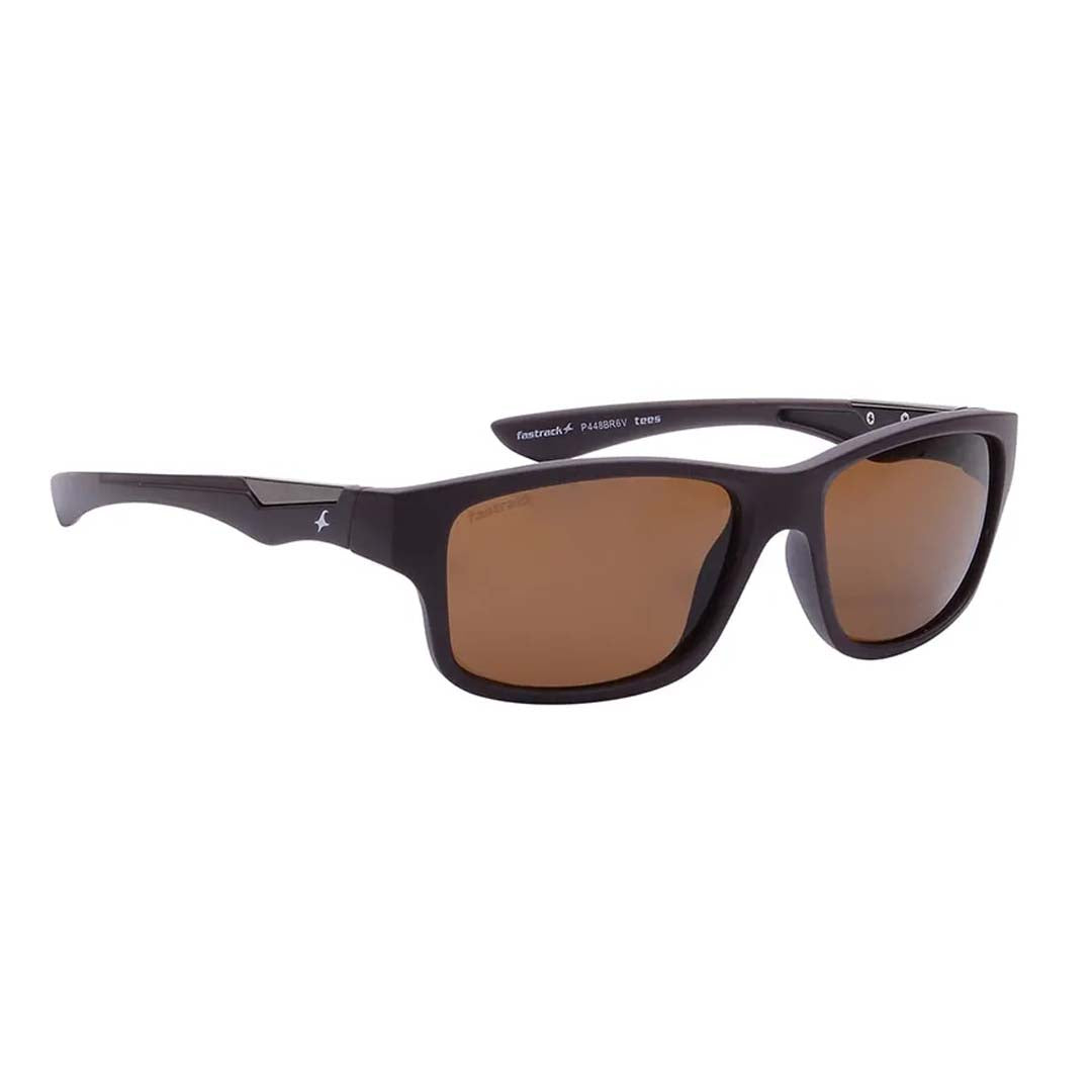 FASTRACK (P448BR6V) Brown Wraparound Sunglasses