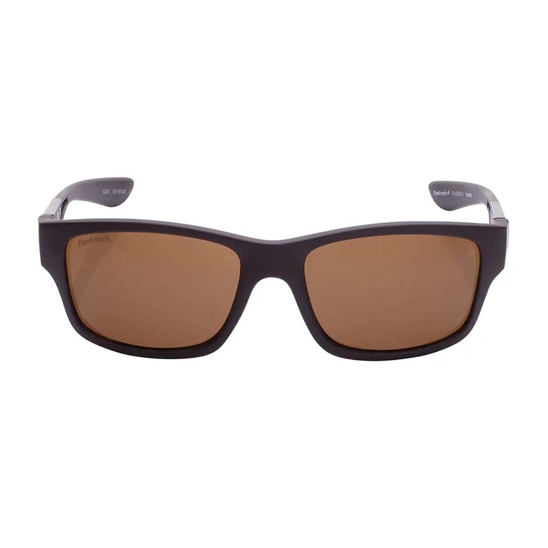 FASTRACK (P448BR6V) Brown Wraparound Sunglasses