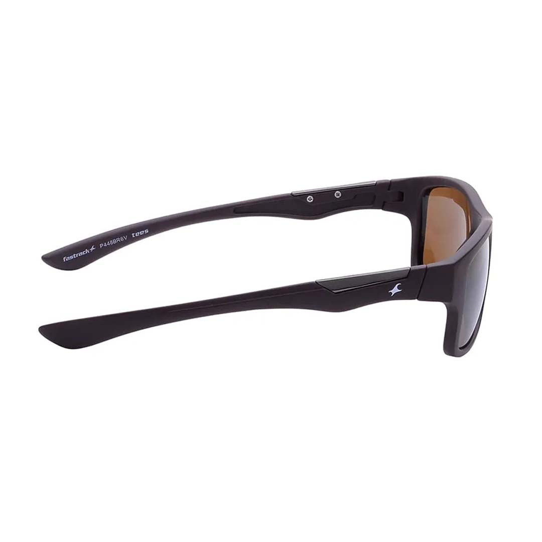 FASTRACK (P448BR6V) Brown Wraparound Sunglasses