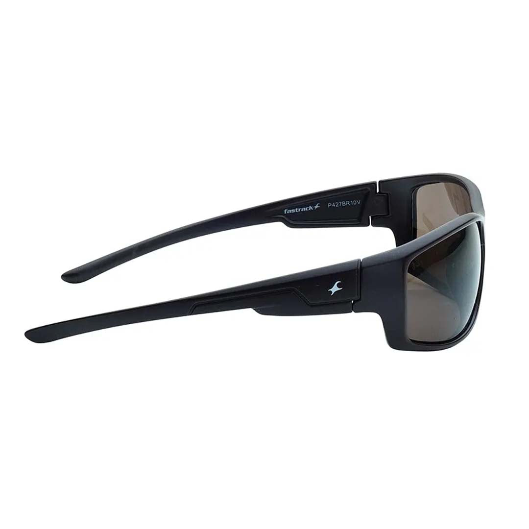 FASTRACK (P427BR10V) Black Wraparound Sunglasses