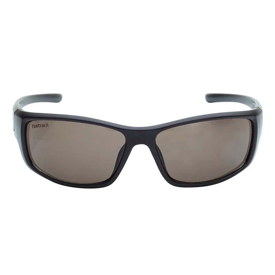 FASTRACK (P427BR10V) Black Wraparound Sunglasses