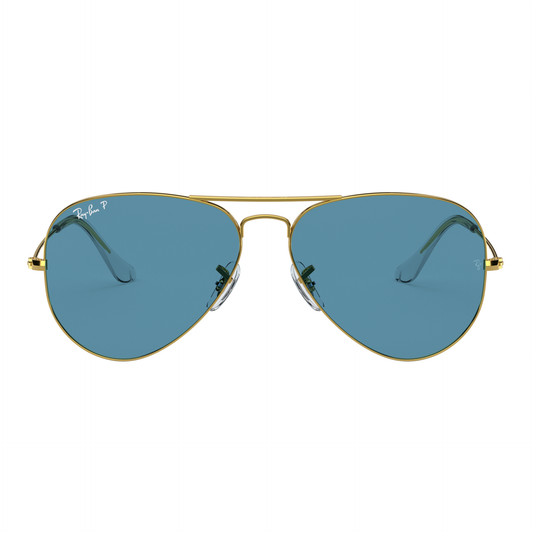 Ray-Ban Clasic Aviator Golden Blue Sunglasses RB30259196S2 62