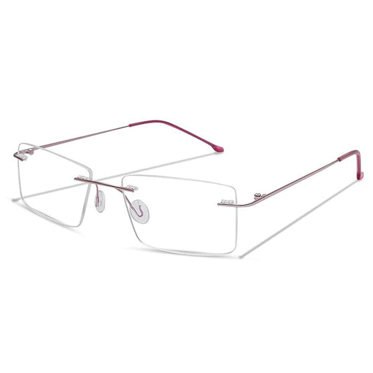 OneStopVision® Pink Blue Light Filter Rimless Reading Glasses