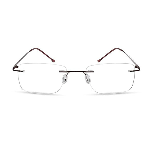 OneStopVision® Brown Blue Light Filter Rimless Reading Glasses