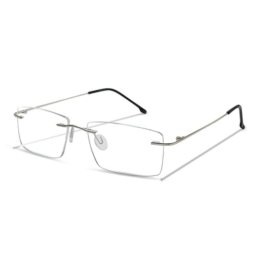 OneStopVision® Silver Blue Light Filter Rimless Reading Glasses