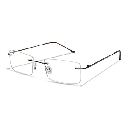 OneStopVision® Black Blue Light Filter Rimless Reading Eyeglasses