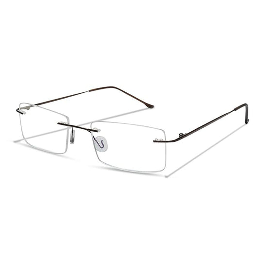 OneStopVision® Black Blue Light Filter Rimless Reading Eyeglasses