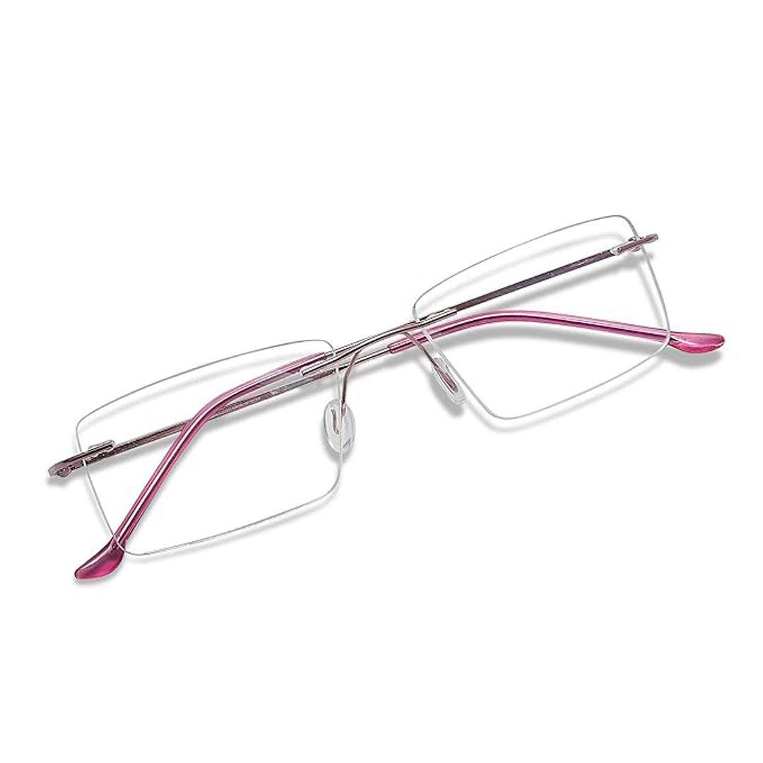 OneStopVision® Rimless Zero Power Blue Light Filter Computer Glasses