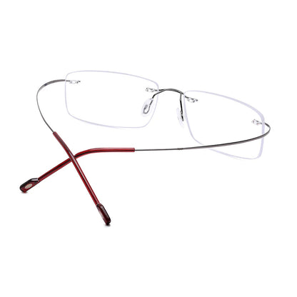 OneStopVision® Rimless Zero Power Blue Light Filter Computer Glasses