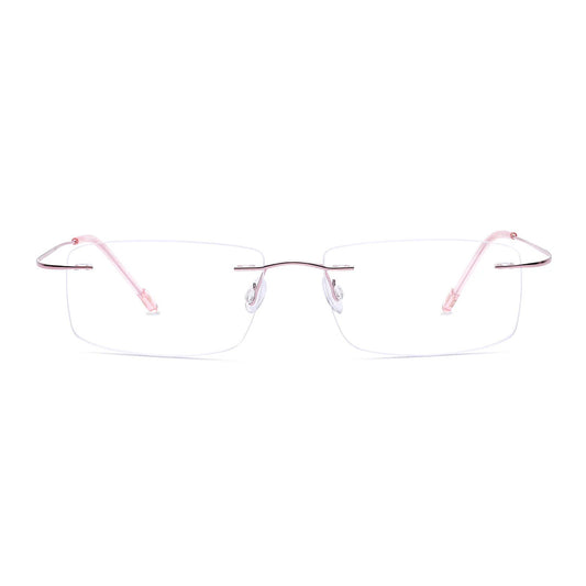 OneStopVision® Rimless Zero Power Blue Light Filter Computer Glasses