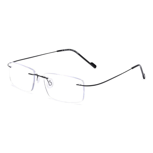 OneStopVision® Black Blue Light Filter Rimless Reading Glasses