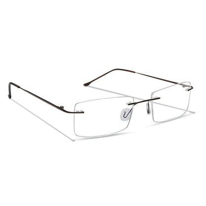 OneStopVision® Black Blue Light Filter Rimless Reading Eyeglasses